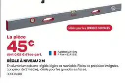 Gedimat Règle à niveau offre