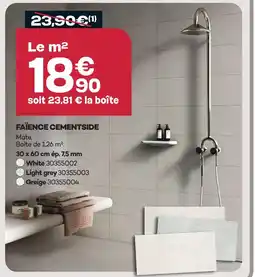 Gedimat Faïence cementside offre