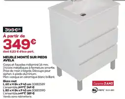 Gedimat Meuble monté sur pieds avela offre