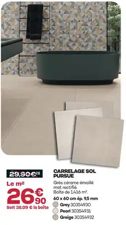 Gedimat Carrelage sol pursue offre