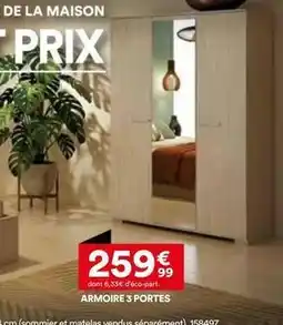 BUT Armoire 3 portes offre