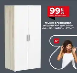 BUT Chêne - armoire 2 portes loca offre