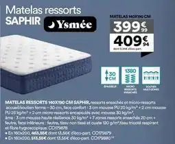 BUT Matelas ressorts 140x190 cm offre