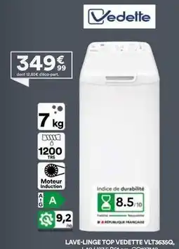 BUT Vedette - lave-linge top vlt535g offre