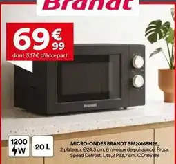 BUT Brandt - micro-ondes sm2016bh26 offre