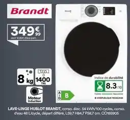 BUT Brandt - lave-linge hublot offre