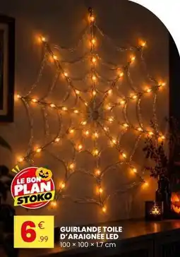 Stokomani Guirlande toile d'araignée led offre