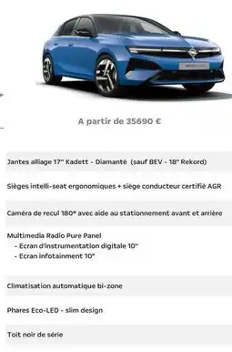Opel Rekord - jantes all'igae 17 kadet-diamante (sauf bev- 18 offre