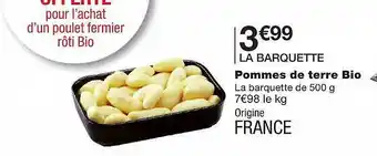 Monoprix Pommes De Terre Bio offre