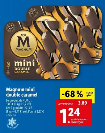 Lidl Magnum mini double caramel offre
