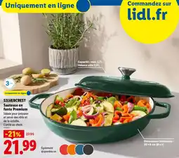 Lidl SILVERCREST Sauteuse en fonte Premium offre