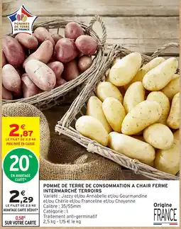 Intermarché Hyper INTERMARCHÉ TERROIRS POMME DE TERRE offre