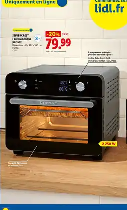 Lidl SILVERCREST Four numérique portatif offre