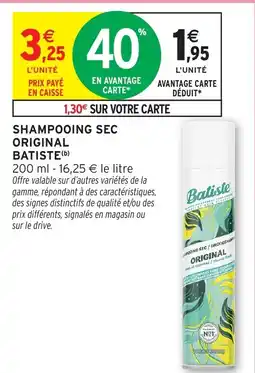 Intermarché Hyper Batiste Shampooing sec offre