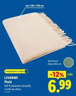 Lidl LIVARNO Plaid offre