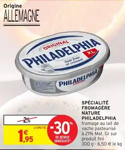 Intermarché Hyper PHILADELPHIA fromage au lait de vache pasteurisé offre