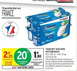 Intermarché Hyper Paturages Yaourt offre