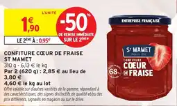 Intermarché Hyper ST MAMET CONFITURE CŒUR DE FRAISE offre