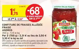 Intermarché Hyper ANDROS CONFITURE FRAISE offre