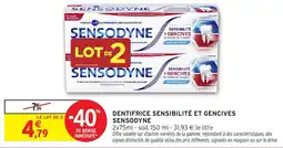Intermarché Hyper SENSODYNE Dentifrice Sensibilité et Gencives offre
