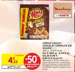 Intermarché Hyper Moulinex Crêpes Cracky Chocolat Céréales offre