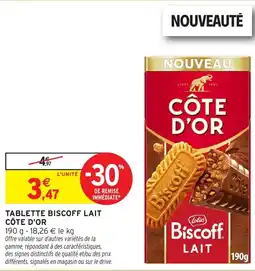 Intermarché Hyper Biscoff Côte d'Or offre