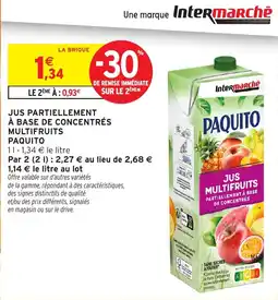 Intermarché Hyper Paquito Jus multifruits offre