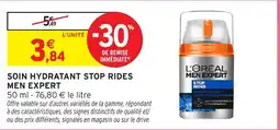 Intermarché Hyper L'ORÉAL MEN EXPERT SOIN HYDRATANT STOP RIDES offre