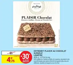 Intermarché Hyper LENÔTRE PLAISIR Chocolat offre