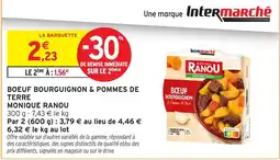 Intermarché Hyper MONIQUE RANOU BOEUF BOURGUIGNON & POMMES DE TERRE offre