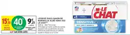 Intermarché Hyper LE CHAT Lessive discs savon de Marseille Aloé Vera X33 offre