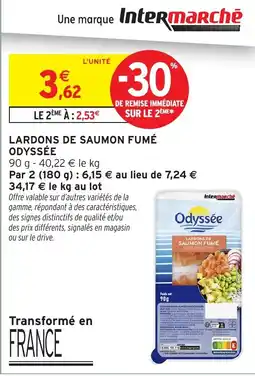 Intermarché Hyper Odyssée Lardons de saumon fumé offre