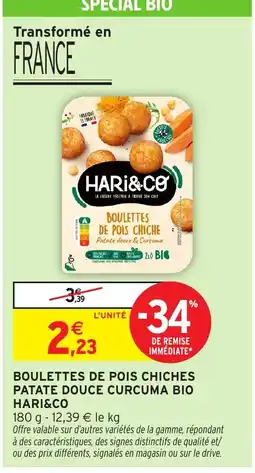 Intermarché Hyper HARI&CO Boulettes de pois chiches offre
