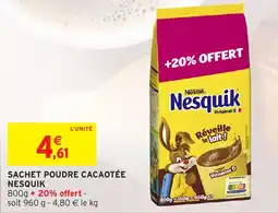 Intermarché Hyper Nesquik Poudre cacaotée offre