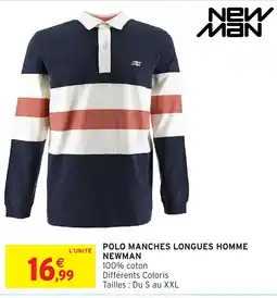 Intermarché Hyper NEWMAN POLO MANCHES LONGUES HOMME offre