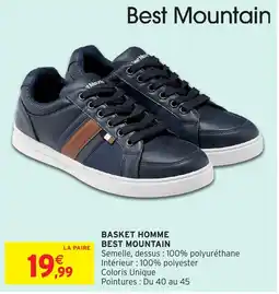 Intermarché Hyper Best Mountain BASKET HOMME offre
