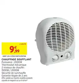Intermarché Hyper equation Chauffage soufflant offre