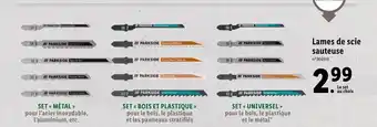 Lidl Lames de scie sauteuse offre