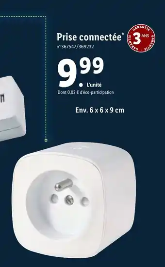 Lidl Prise Connectée offre