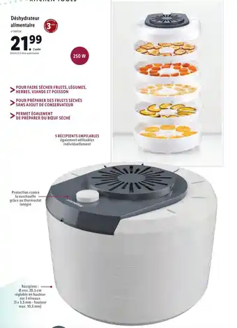 Lidl Déshydrateur alimentaire offre