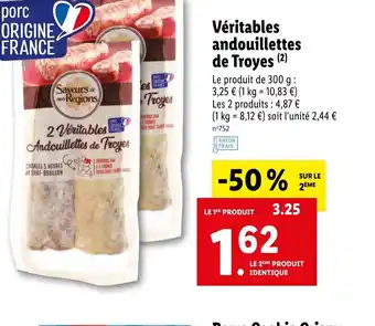 Lidl Véritables Andouillettes offre