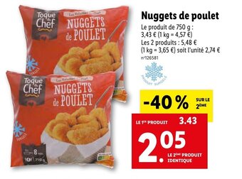 Lidl Nuggets de Poulet offre