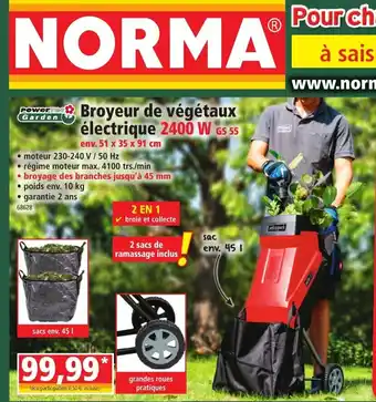 Norma Broyeur de Végétaux offre