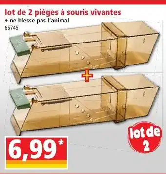 Norma Lot de 2 Pièges à Souris Vivantes offre