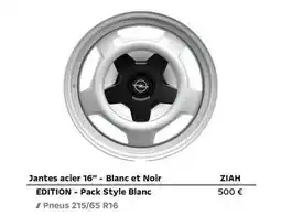 Opel Pack style blanc offre