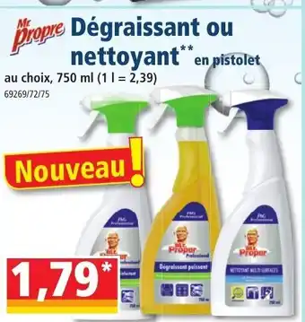 Norma Dégraissant Ou Nettoyant offre