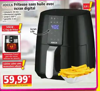 Norma Friteuse Sans Huile Avec Écran Digital offre