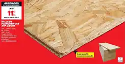 Brico Dépôt RAINURI BOUVET DALLE DE PLANCHER OSB offre