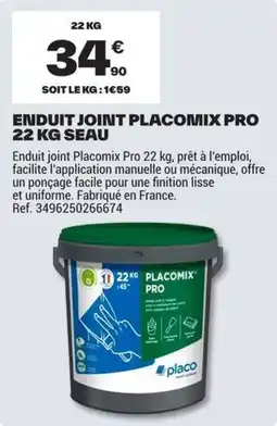 Brico Dépôt PLACOMIX ENDUIT JOINT PRO offre