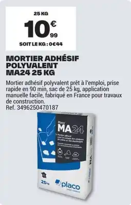 Brico Dépôt Placo Mortier adhésif polyvalent offre